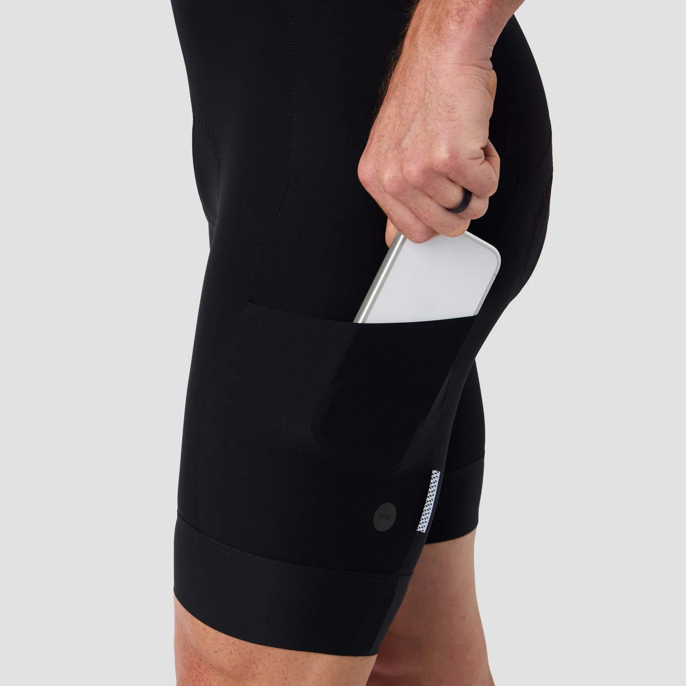 Men's Cargo Bib Short - Black - Image 8