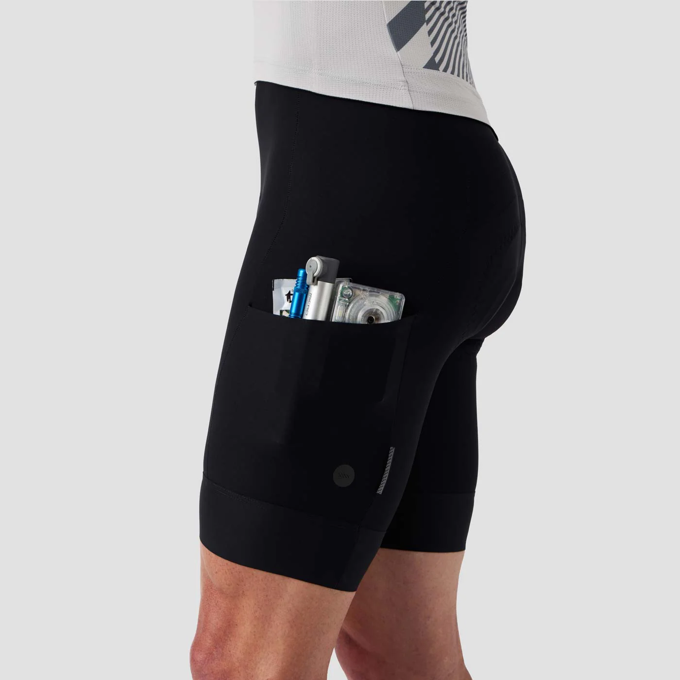 Men's Cargo Bib Short - Black - Image 9