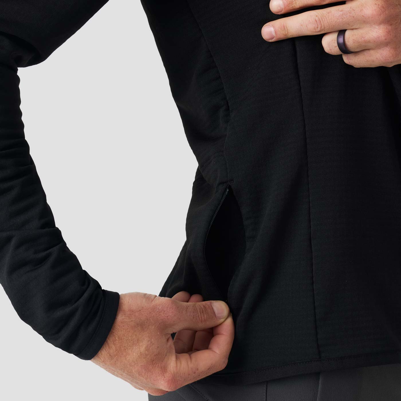 Men's Bodega Hooded Pullover - Black - Image 5