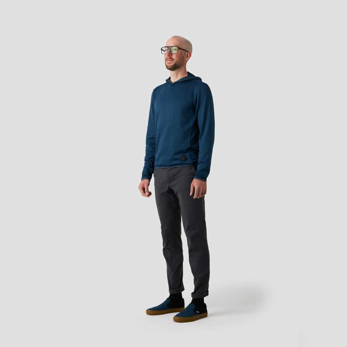 Men's Bodega Hooded Pullover - Deep Blue Sea - Image 5