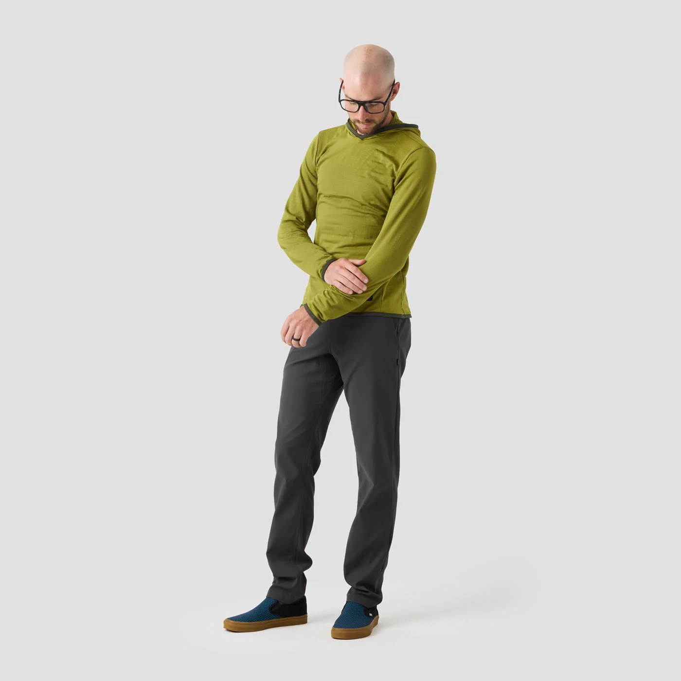 Men's Bodega Hooded Pullover - Wasabi - Image 6