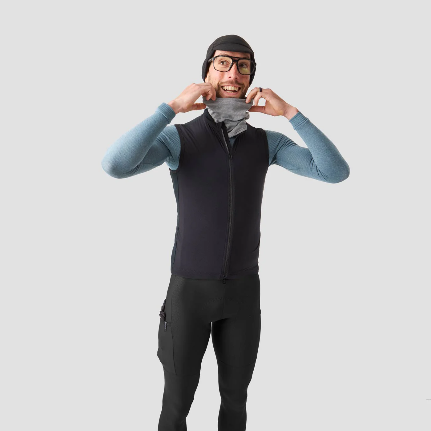 Men's Lightweight Cargo Bib Tight - Obsidian - Image 4