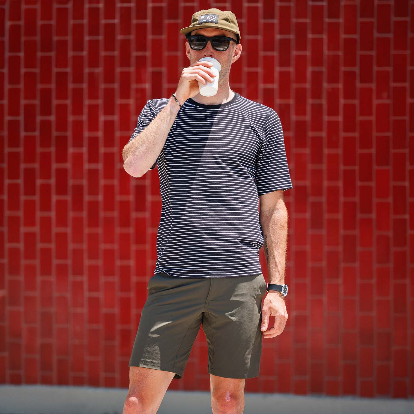 Men's Lightweight Mission Short - Olive - Image 3