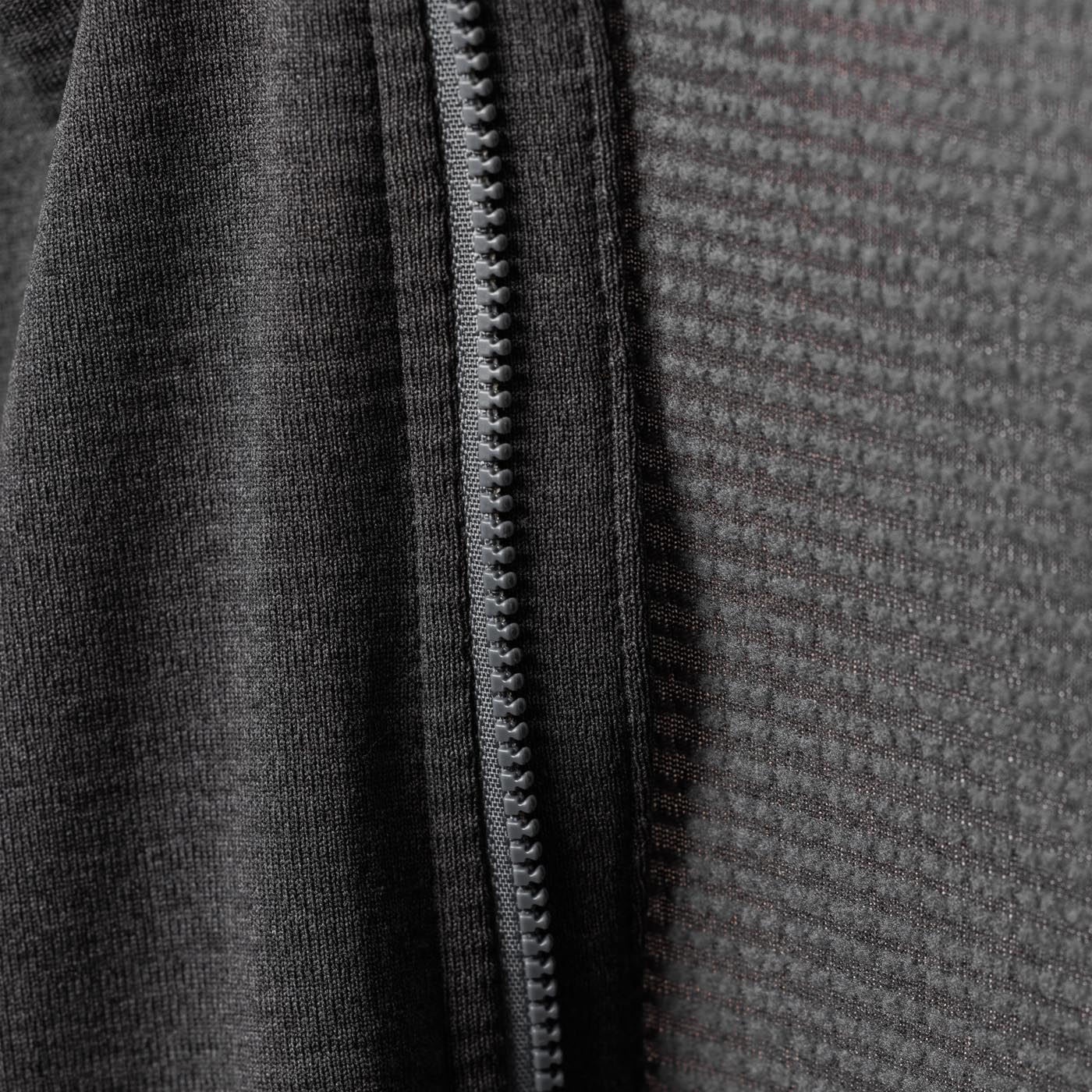 Men's Long Sleeve Micro Grid Jersey - Charcoal - Image 8