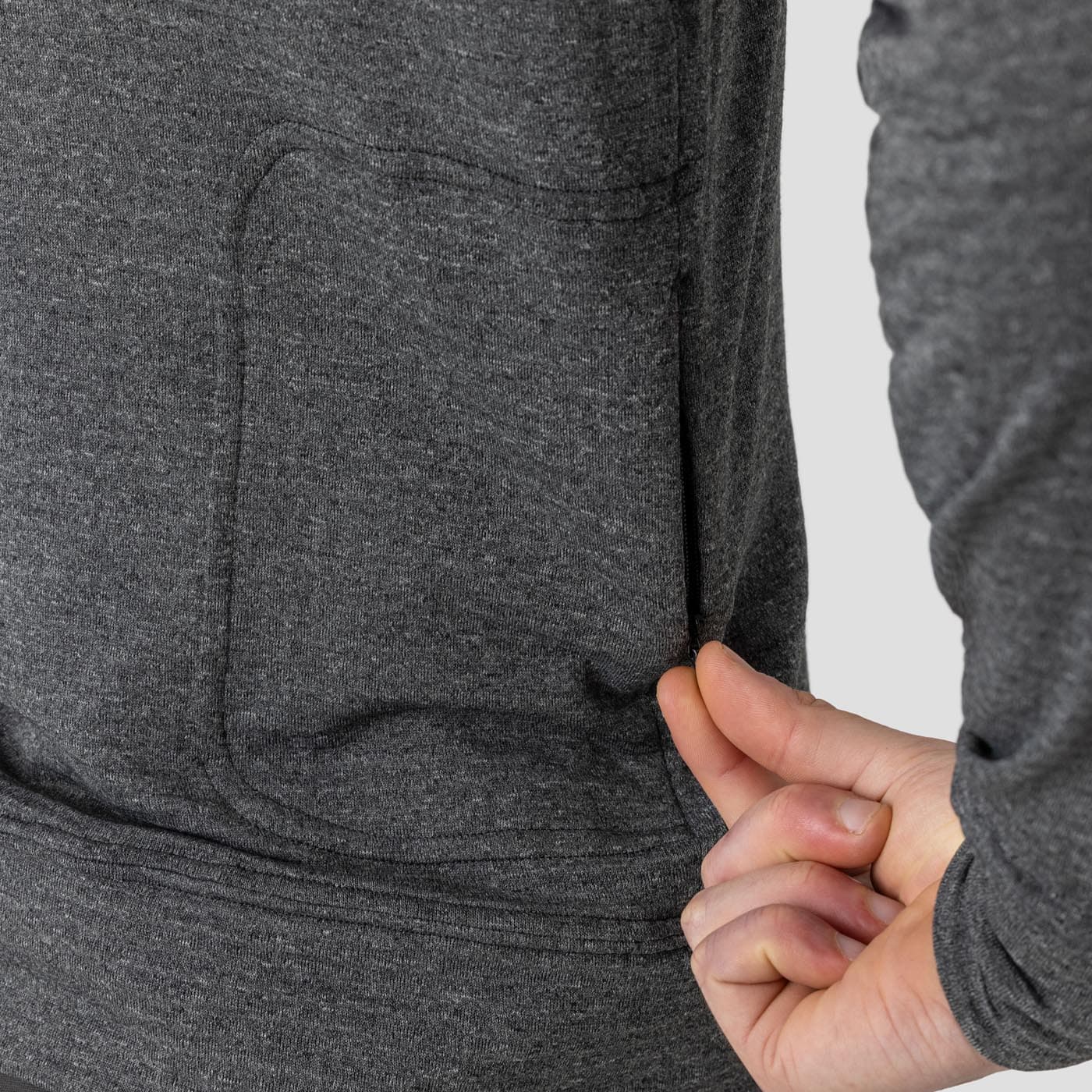 Men's Merino Gravel Sweater - Charcoal - Image 4
