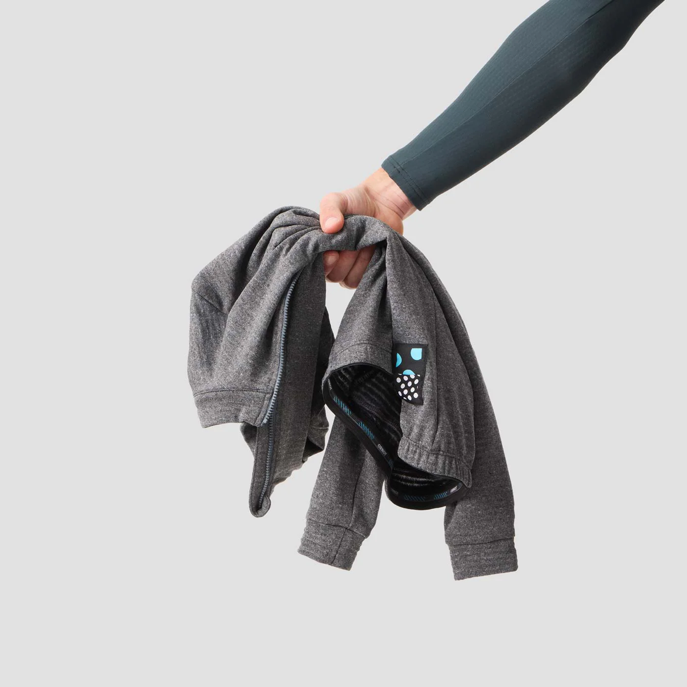 Men's Merino Grid Thermal Jersey - Charcoal - Image 8