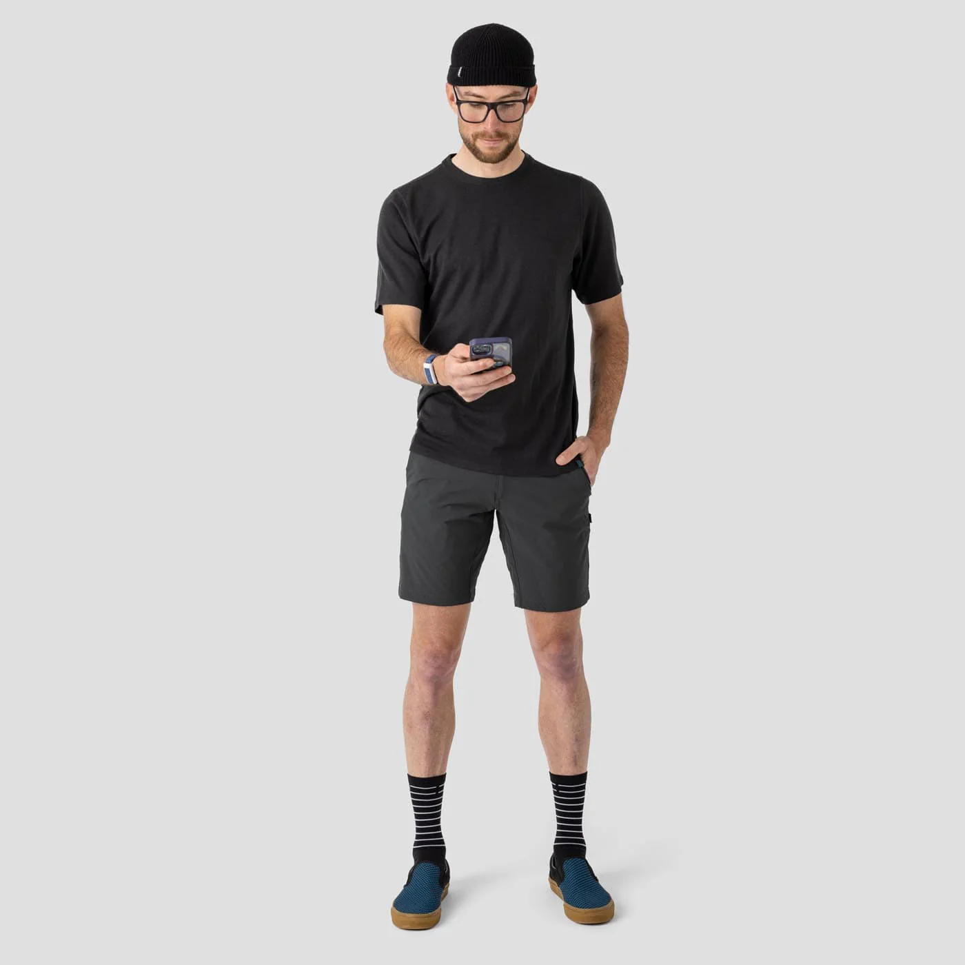 Men's Merino Riding Shirt - Charcoal - Image 4
