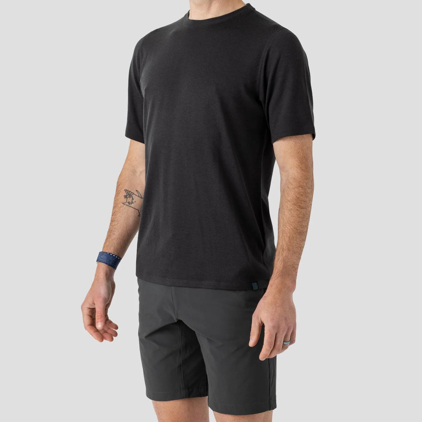 Men's Merino Riding Shirt - Charcoal - Image 5