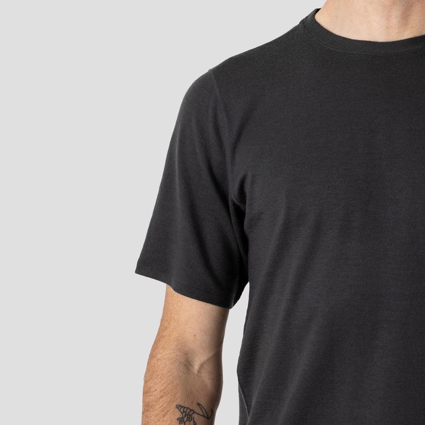 Men's Merino Riding Shirt - Charcoal - Image 6