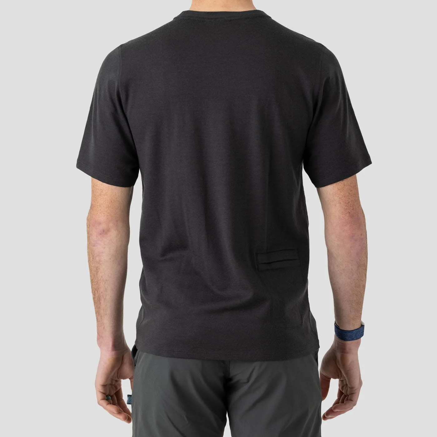 Men's Merino Riding Shirt - Charcoal - Image 9