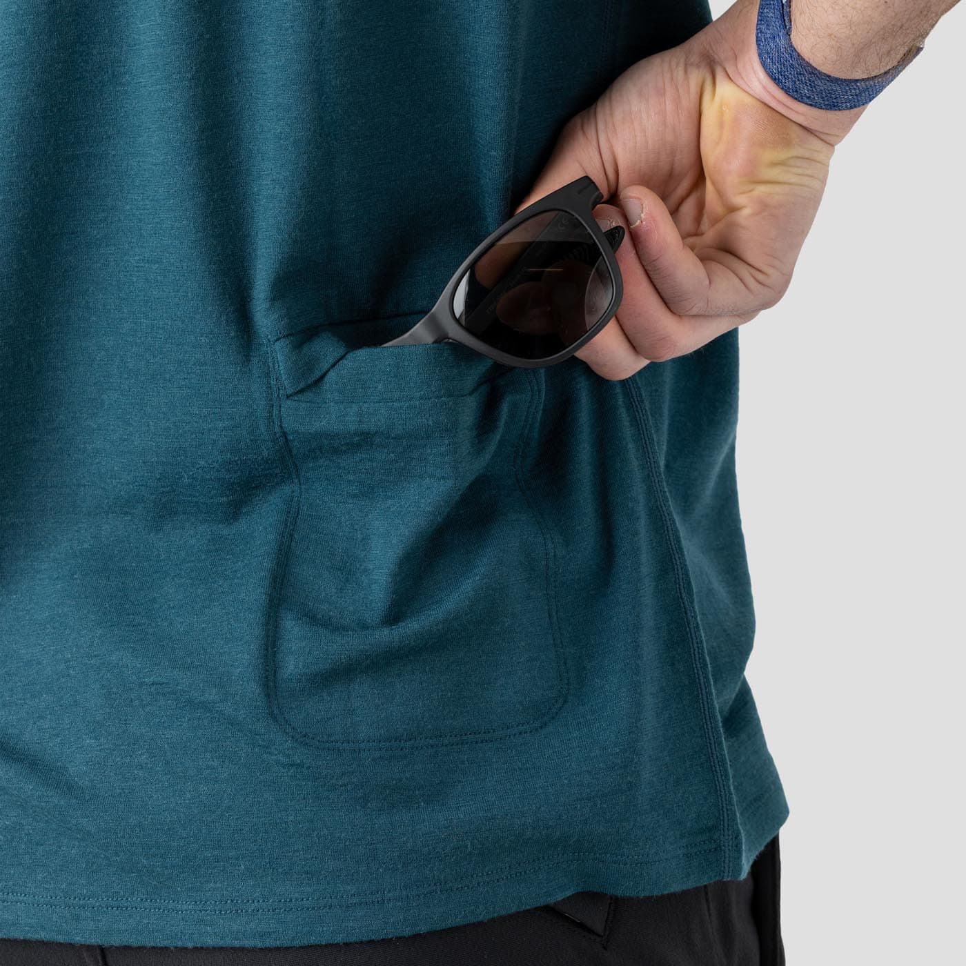 Men's Merino Riding Shirt - Emerald - Image 10