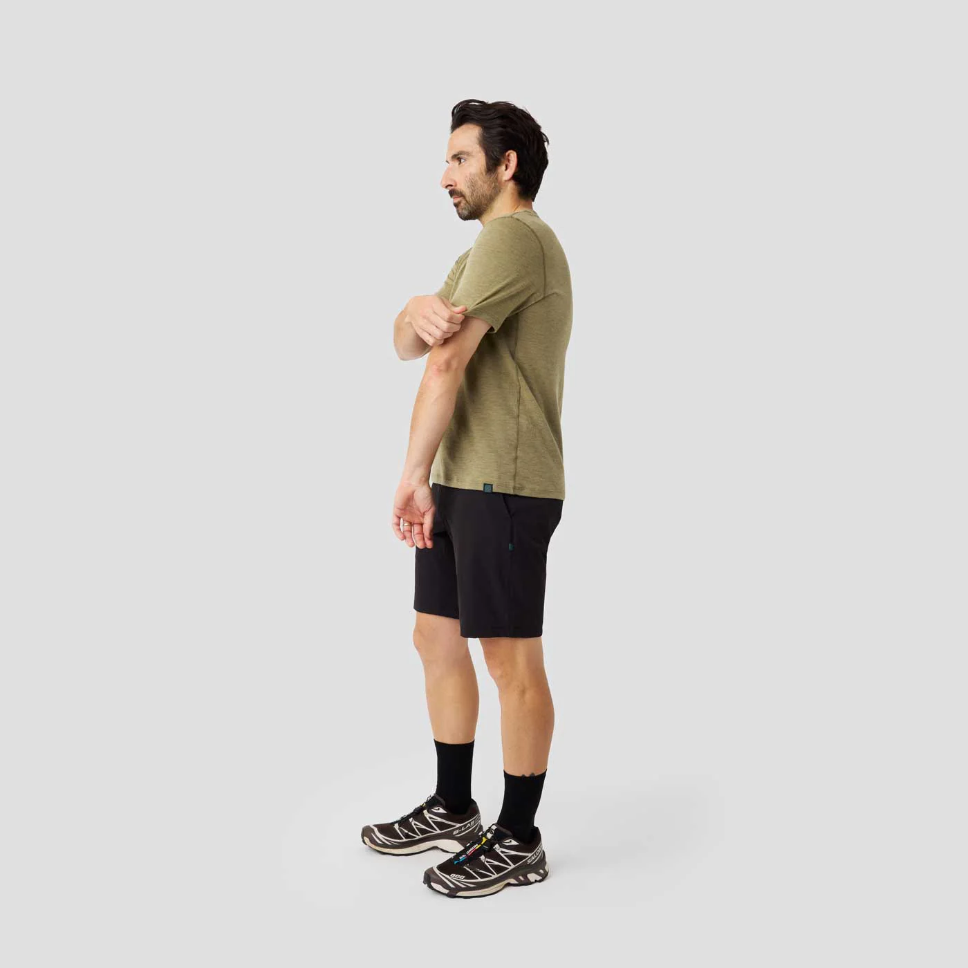 Men's Merino Riding Shirt - Olive - Image 4