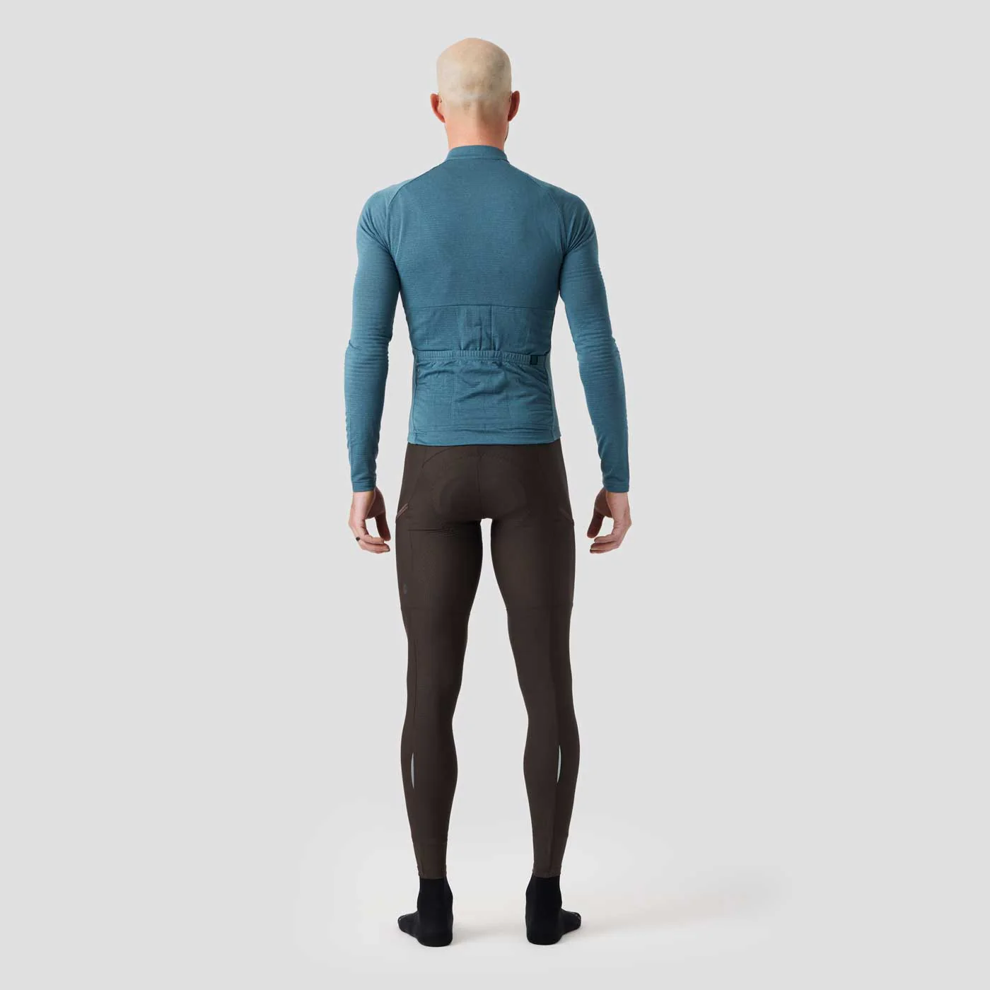 Men's Long Sleeve Micro Grid Jersey - Glacier Freeze - Image 6