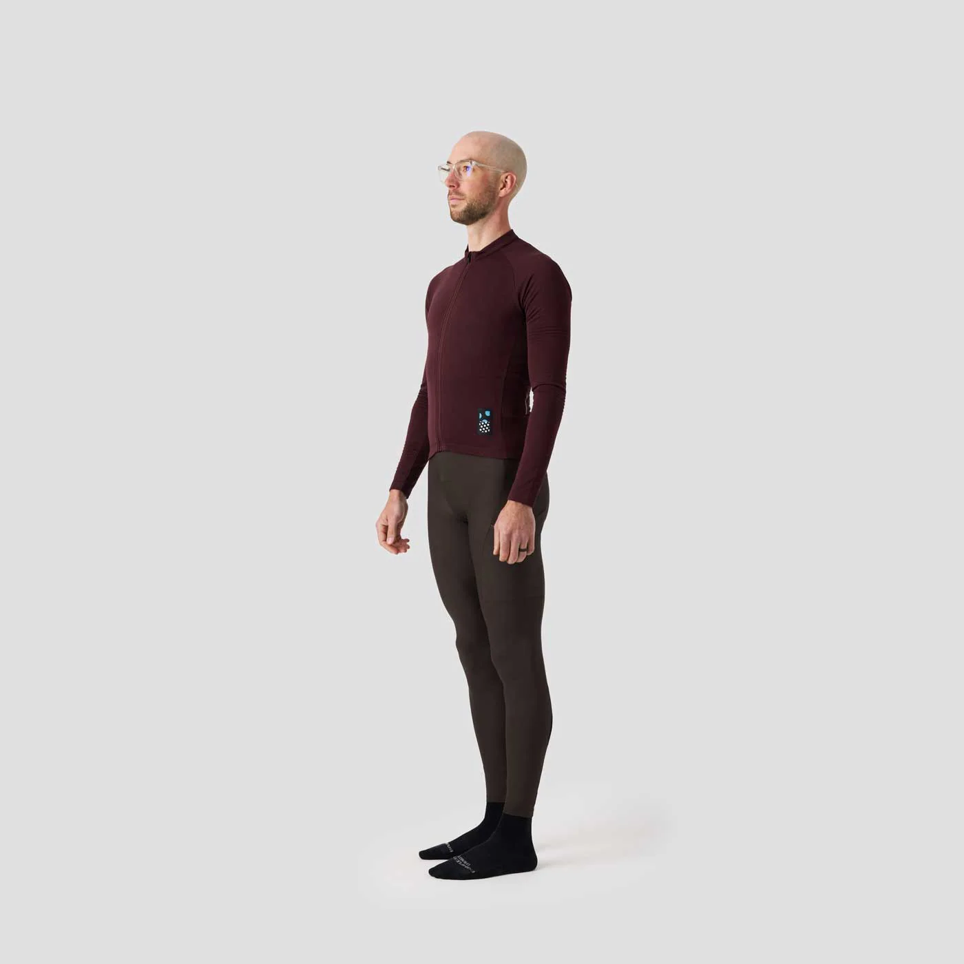 Men's Long Sleeve Micro Grid Jersey - Nightshady - Image 5