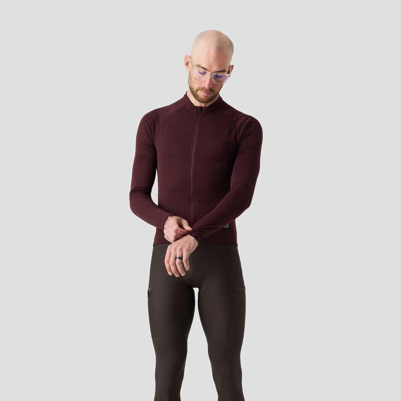 Men's Long Sleeve Micro Grid Jersey - Nightshady - Image 9