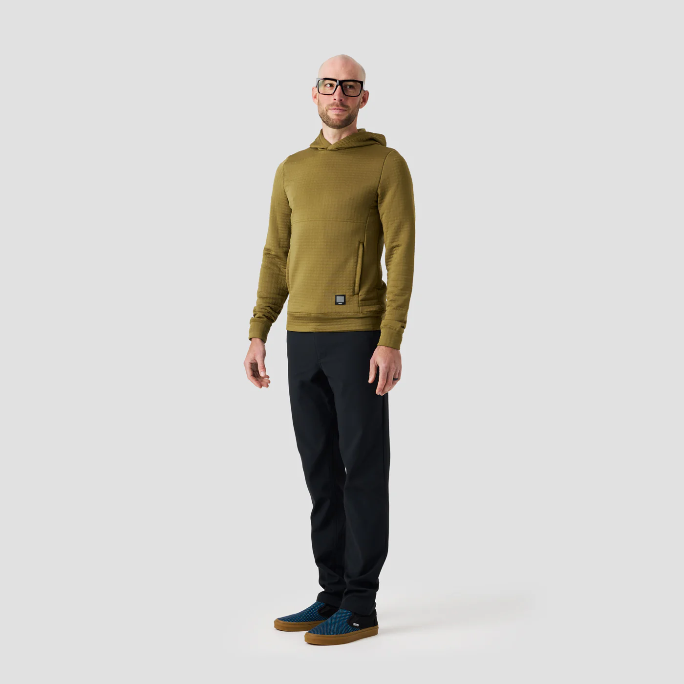 Men's Power Air Hooded Pullover - Mosswood (cosmetic blem) - Image 5