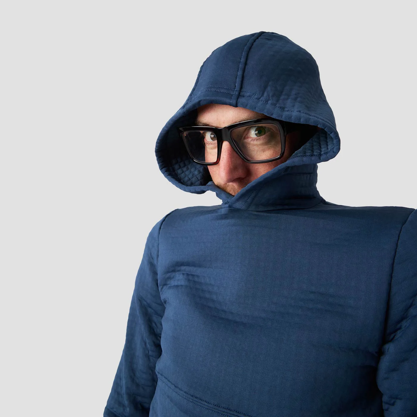 Men's Power Air Hooded Pullover - Stone Blue (cosmetic blem) - Image 3
