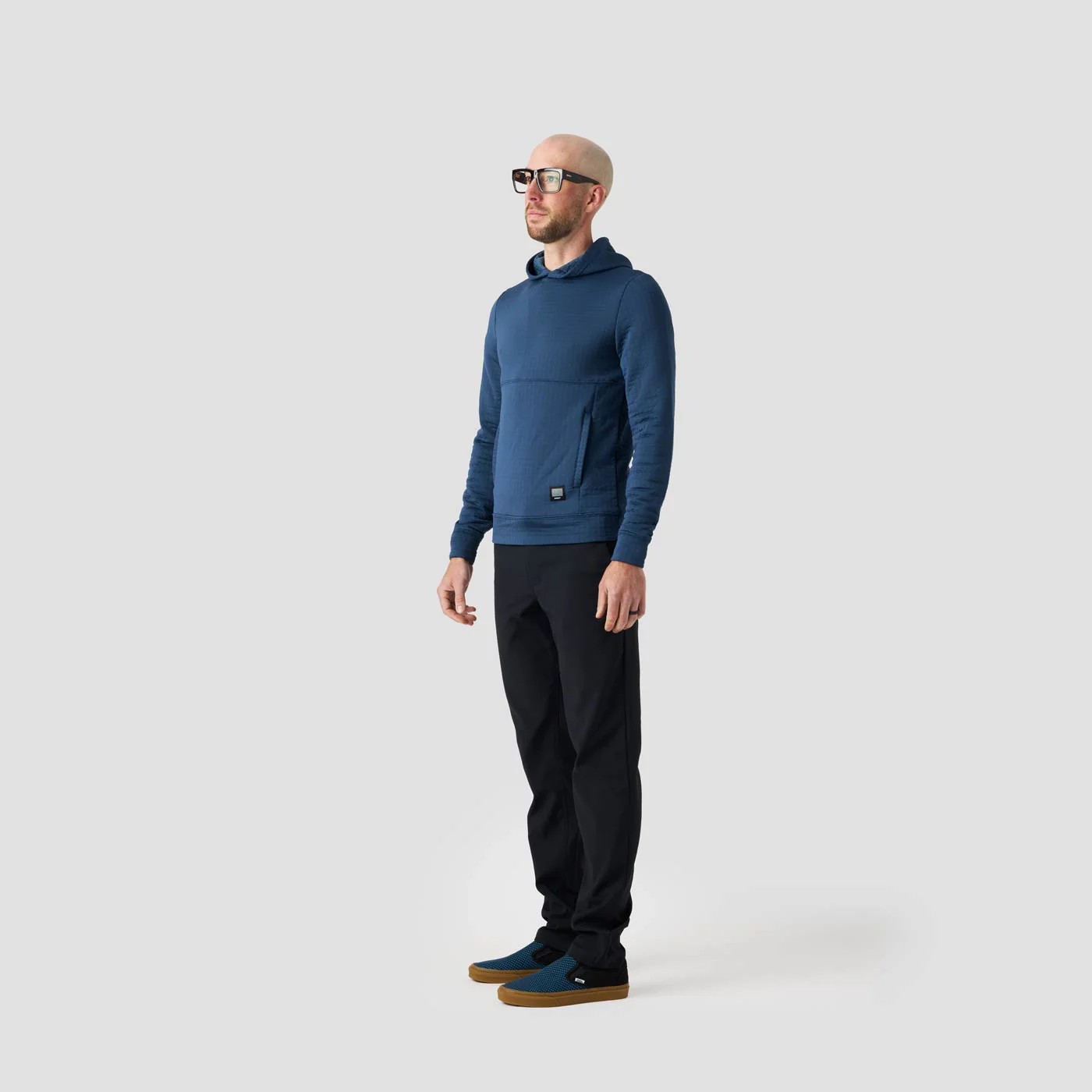 Men's Power Air Hooded Pullover - Stone Blue (cosmetic blem) - Image 5