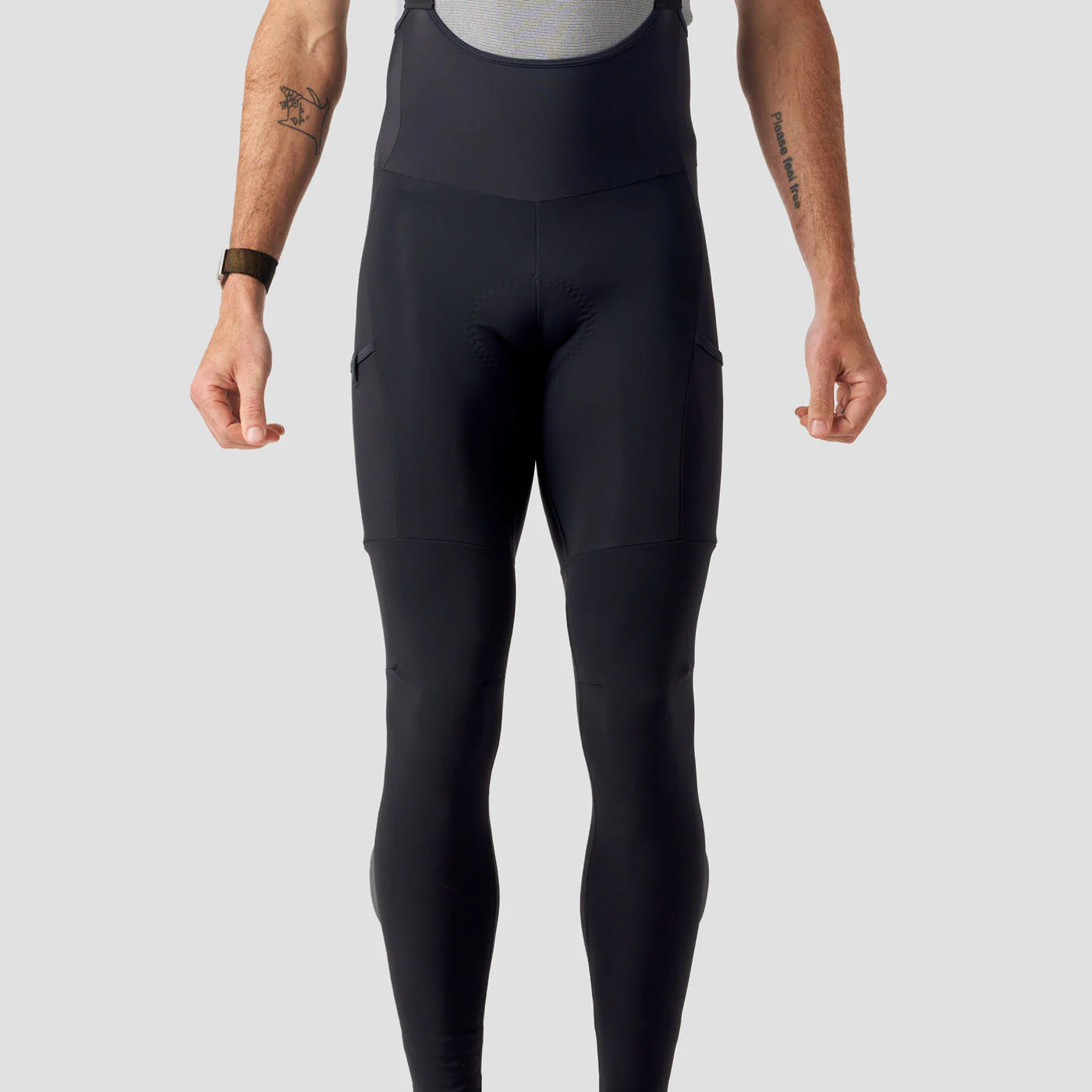 Men's Super Thermal Cargo Bib Tight - Obsidian