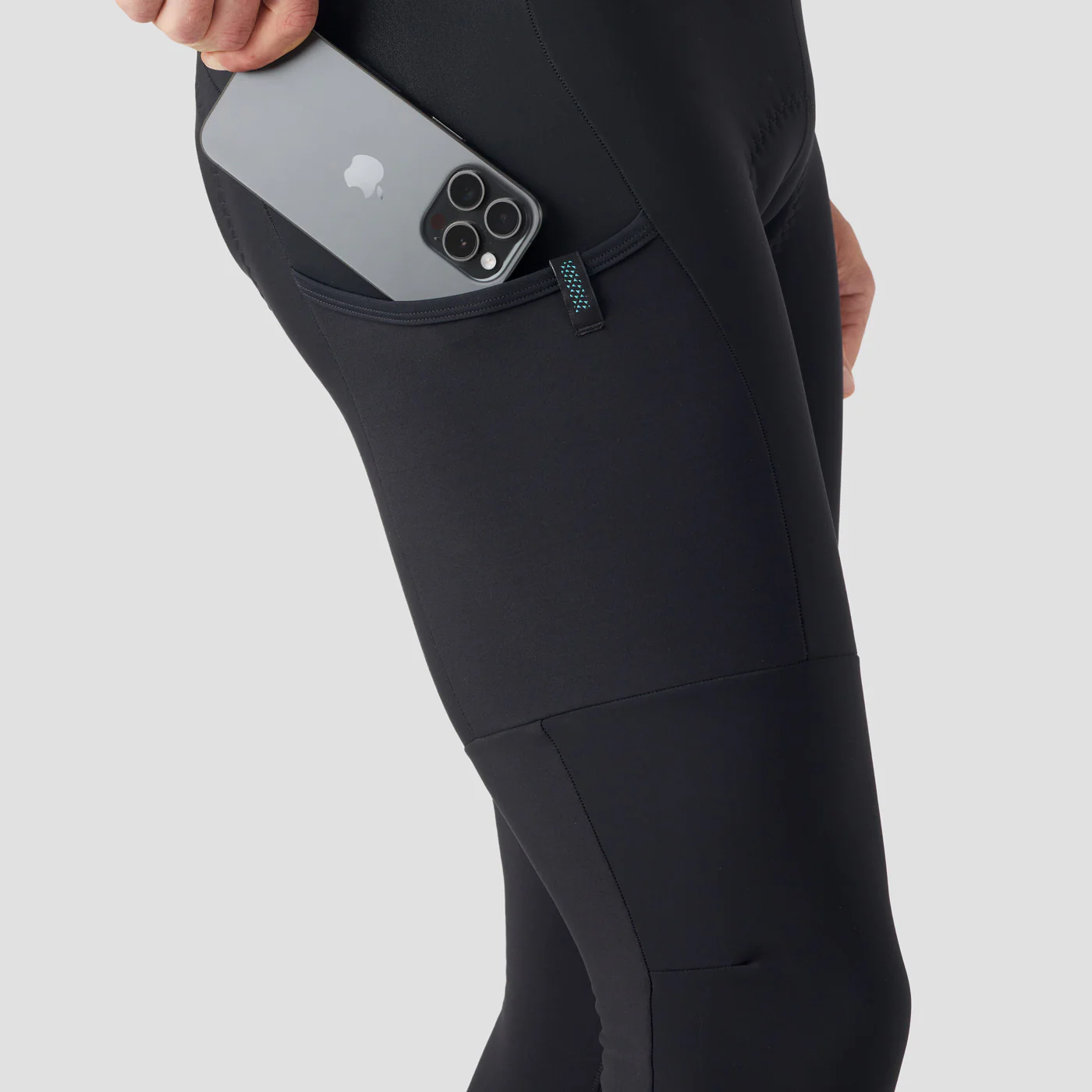 Men's Super Thermal Cargo Bib Tight - Obsidian - Image 3