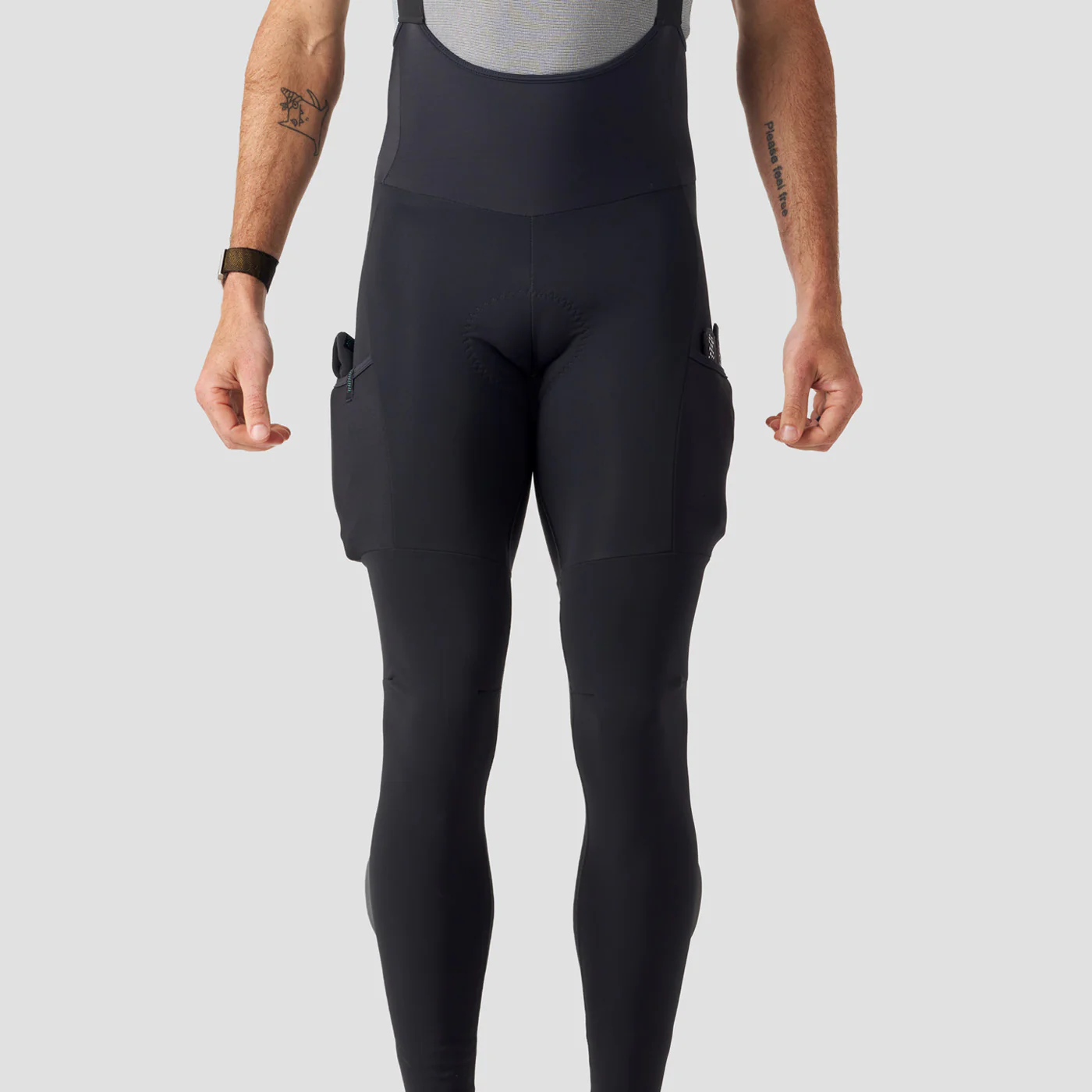 Men's Super Thermal Cargo Bib Tight - Obsidian - Image 5