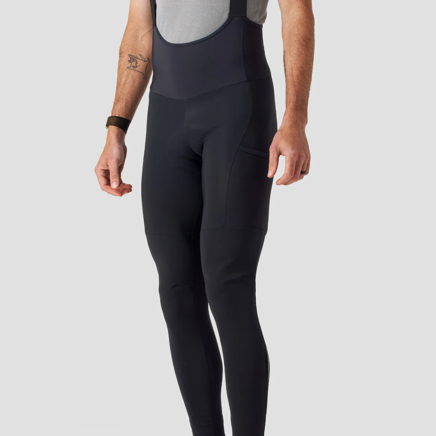 Men's Super Thermal Cargo Bib Tight - Obsidian - Image 6