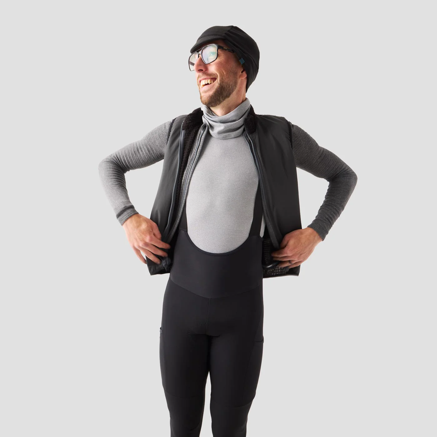 Men's Super Thermal Cargo Bib Tight - Obsidian - Image 8