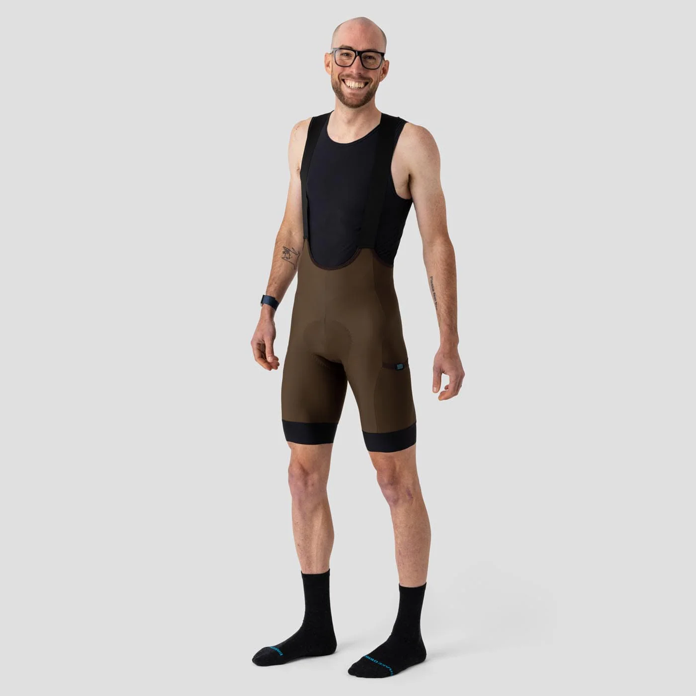 Men's Thermal Cargo Bib Short - Espresso - Image 3