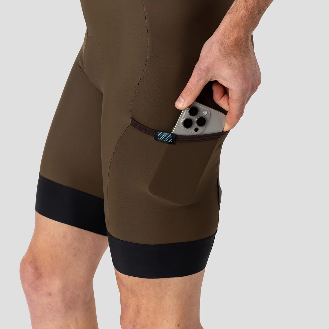Men's Thermal Cargo Bib Short - Espresso - Image 6