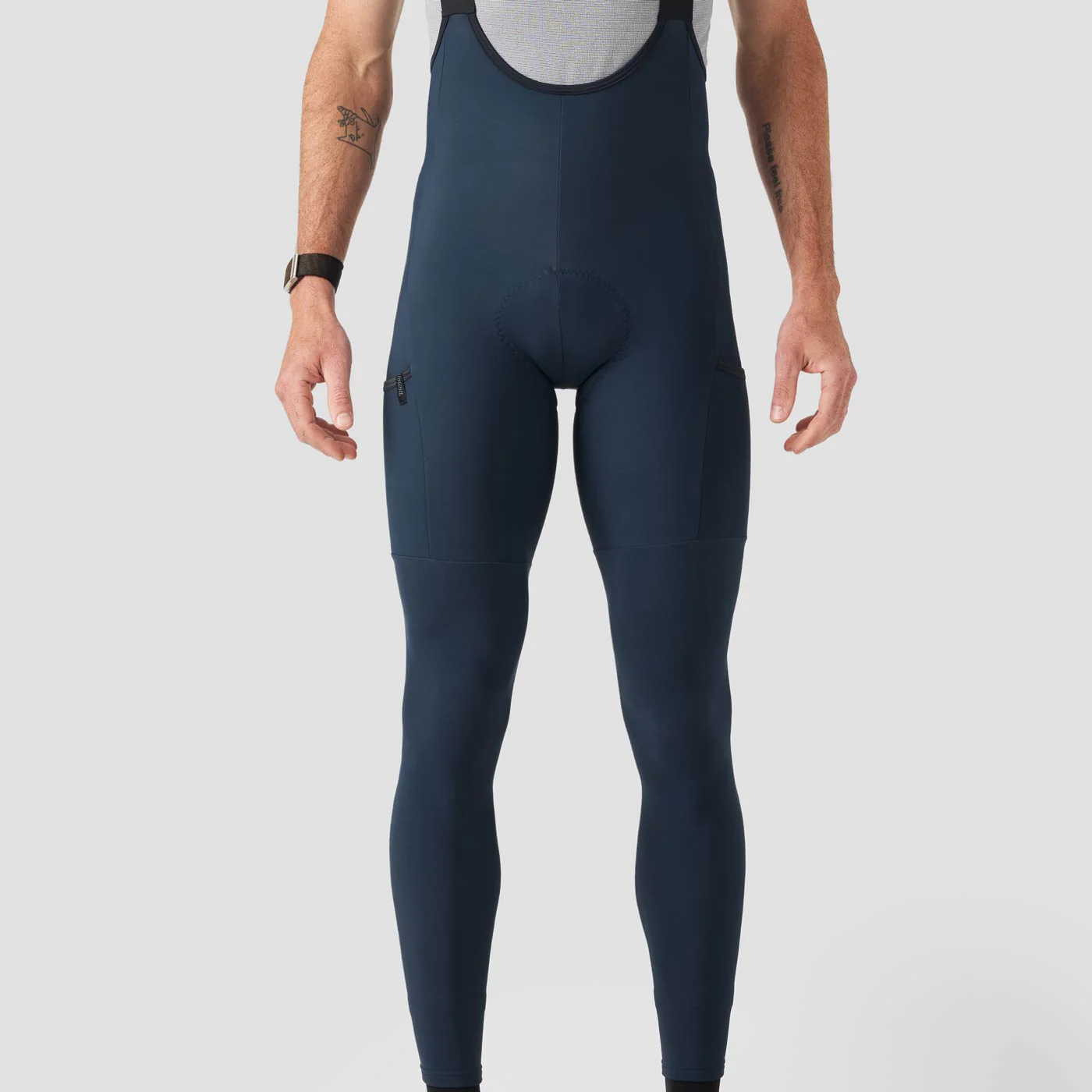 Men's Thermal Cargo Bib Tight - Midnight Blue - Image 6
