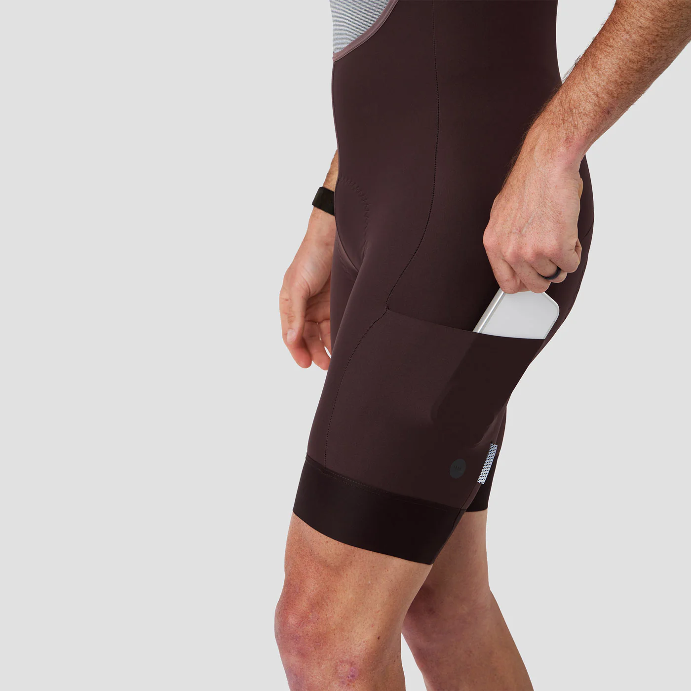 Men's Cargo Bib Short - Plum - Image 11