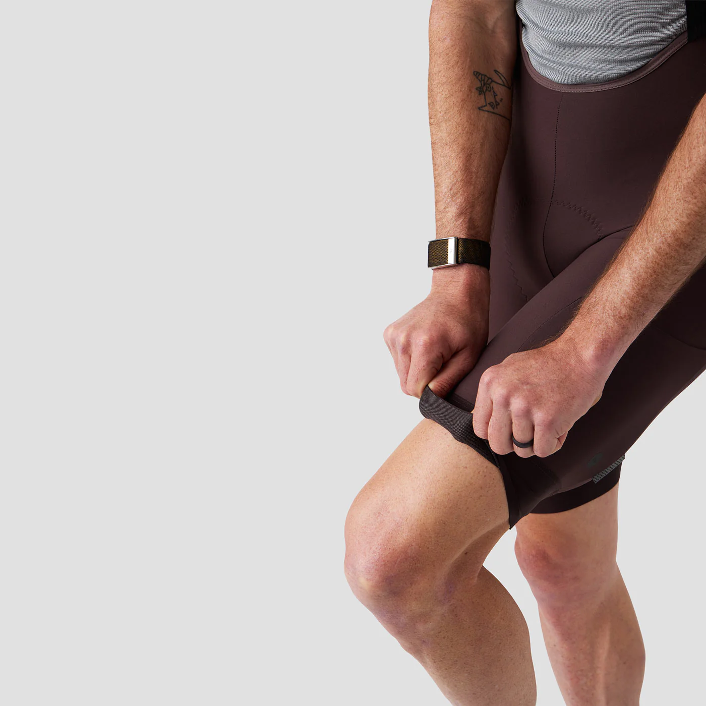 Men's Cargo Bib Short - Plum - Image 12