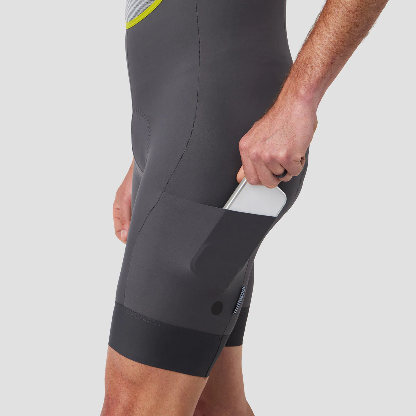 Men's Cargo Bib Short - Slate - Image 3