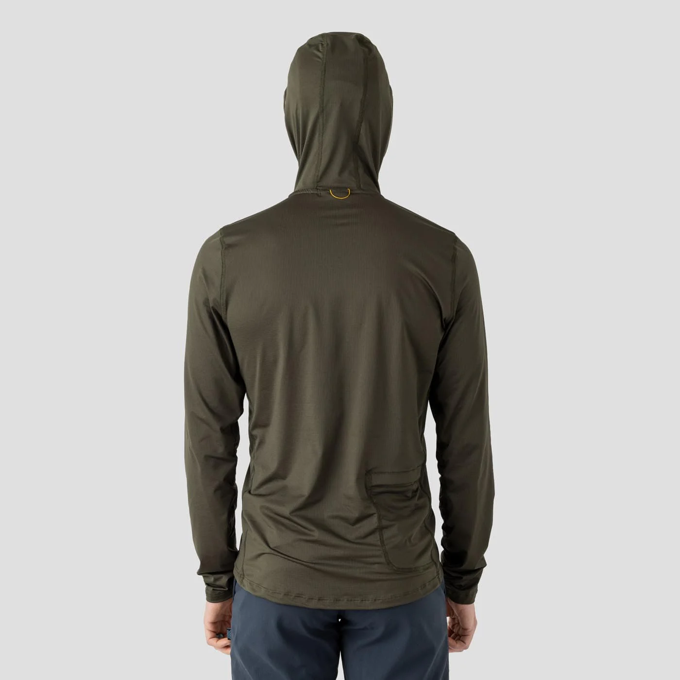 Men's UV Hooded Trail Shirt - Olive - Image 6