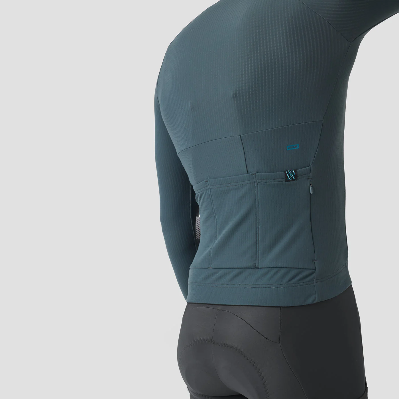 Men's Waffle Grid Thermal Jersey - Hella Blue - Image 8