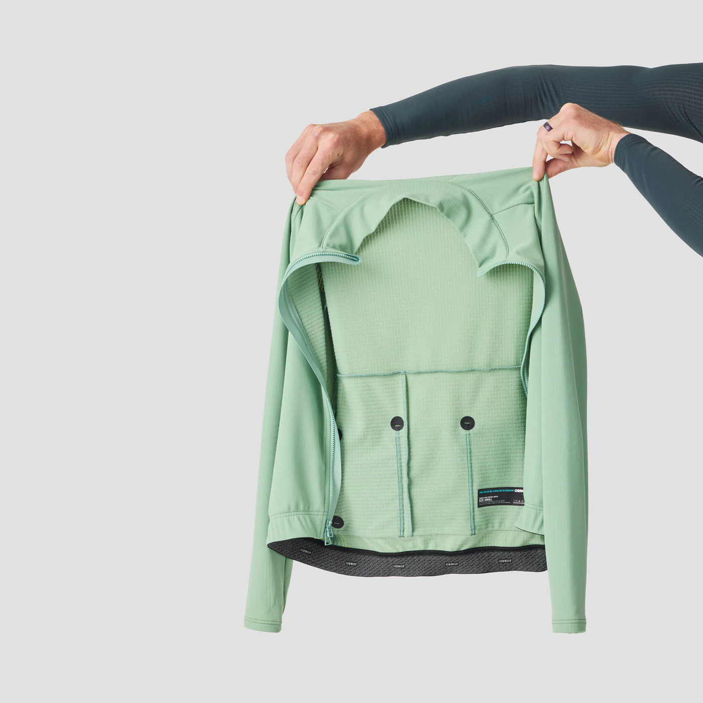Women's Waffle Grid Thermal Jersey - Mint - Image 4