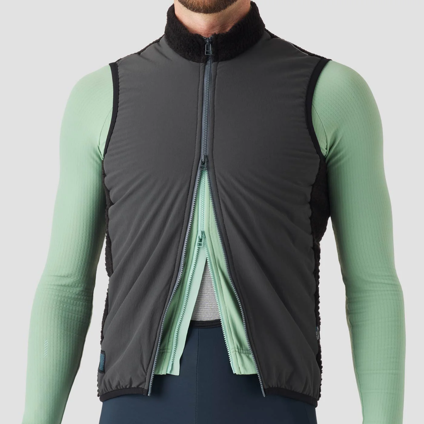Men's Waffle Grid Thermal Jersey - Mint - Image 8