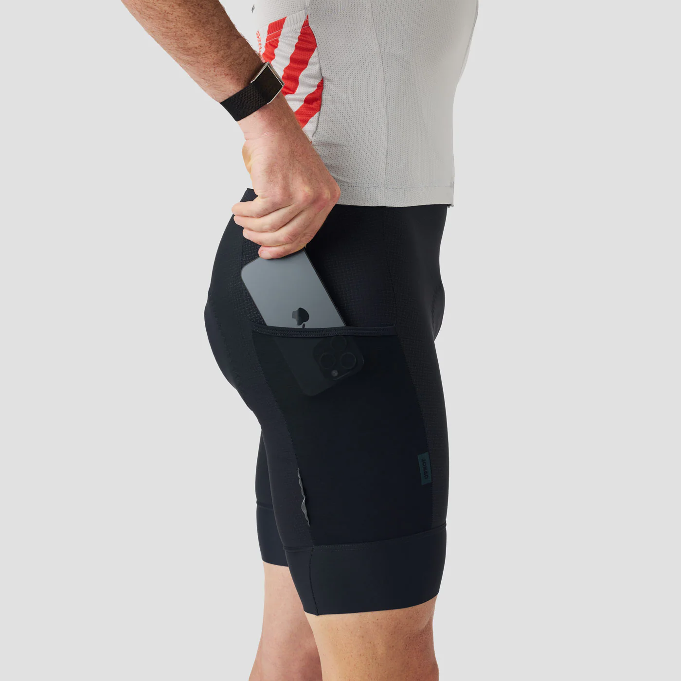 Men's Work Bib Short - Black - Image 3