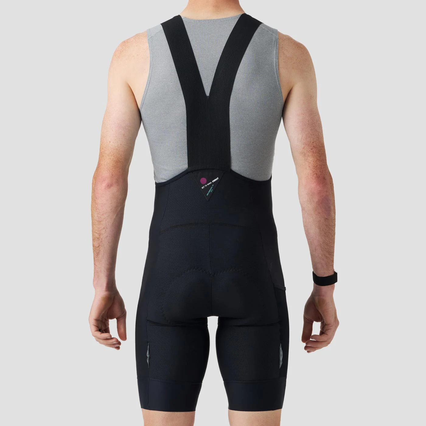 Men's Work Bib Short - Black - Image 5