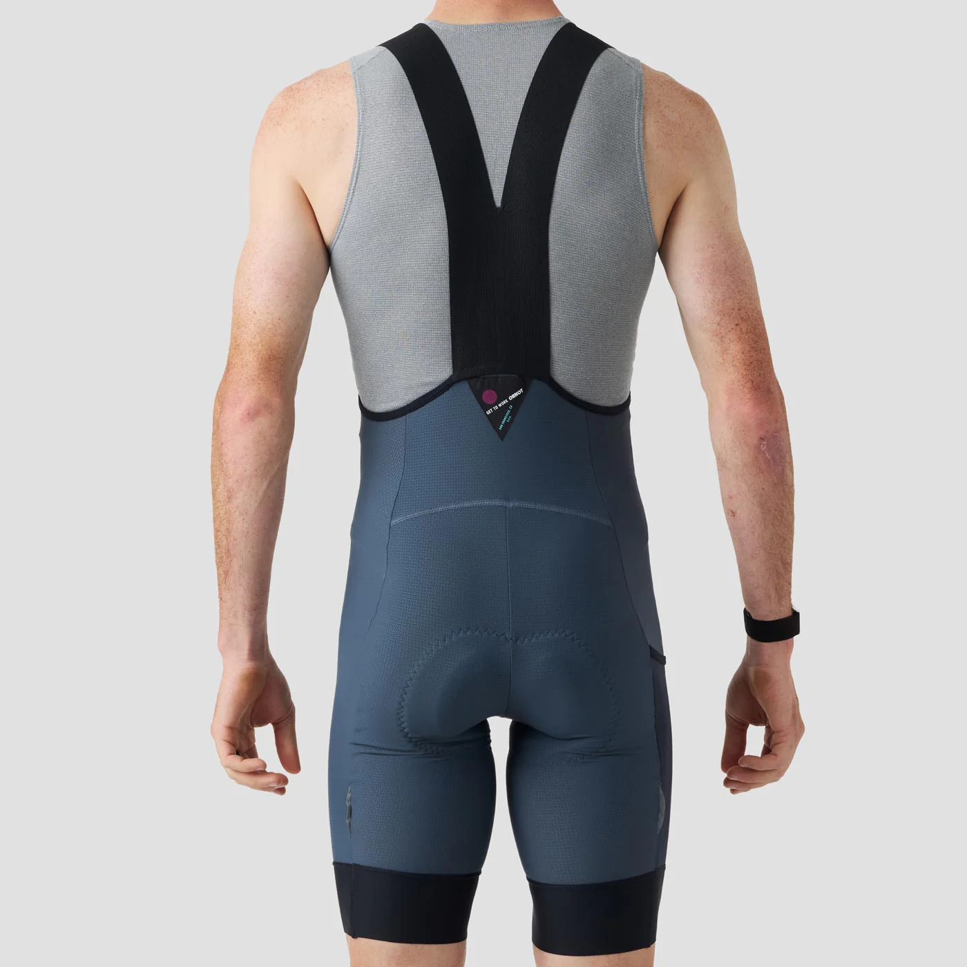 Men's Work Bib Short - Stone Blue - Image 5