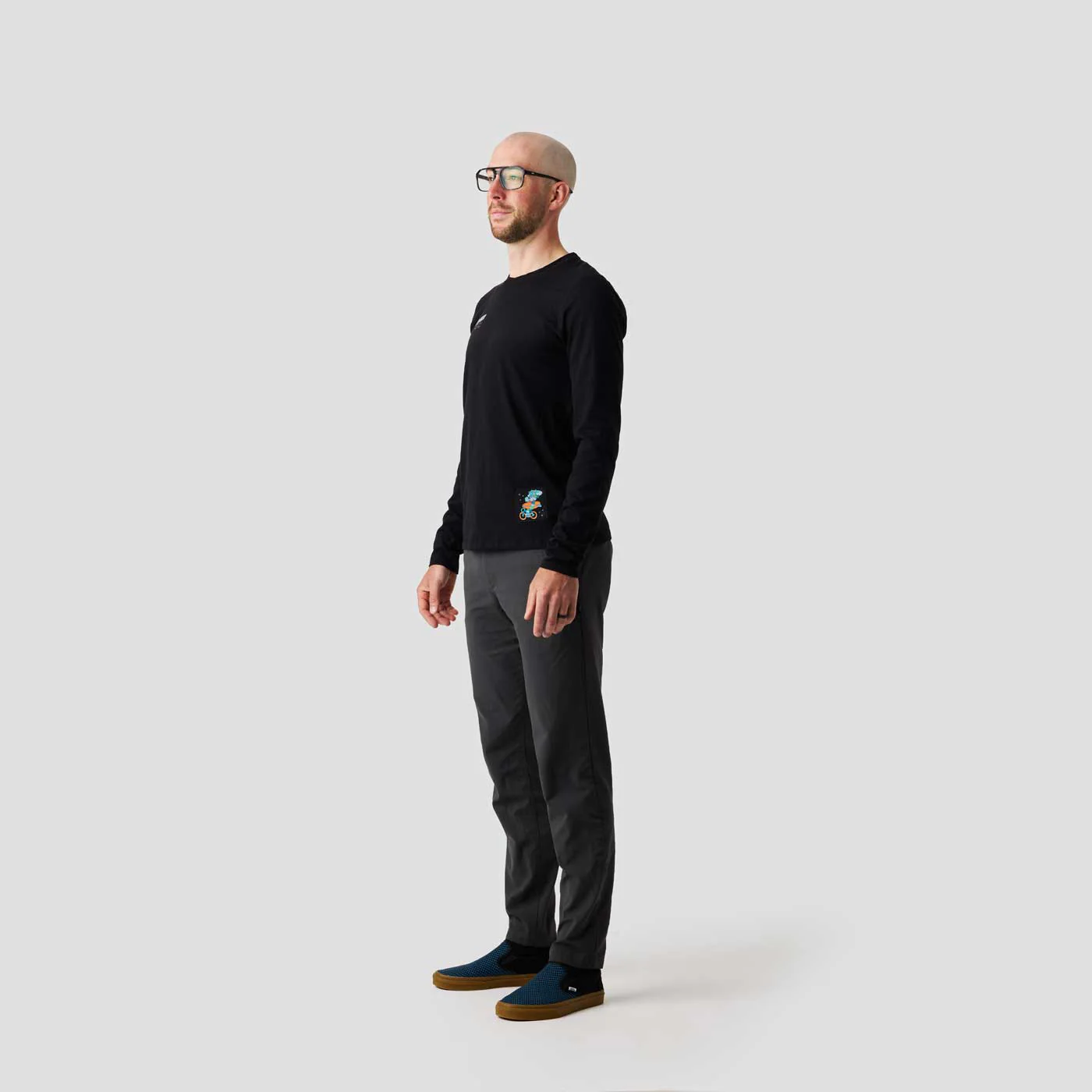 Organic Long Sleeve Tee - Black 415 - Image 6