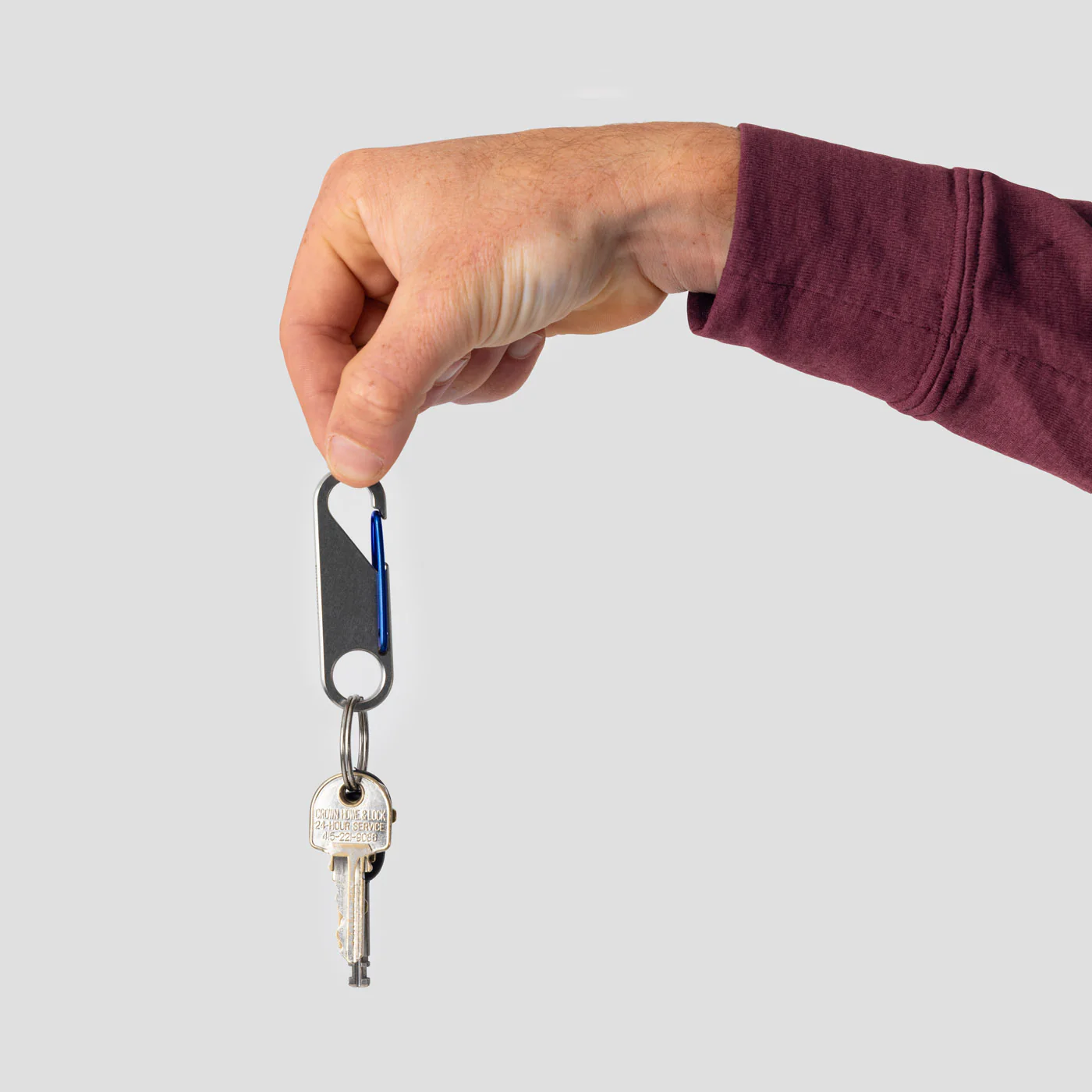 Spurcycle Titanium Key Clip - Blue - Image 3