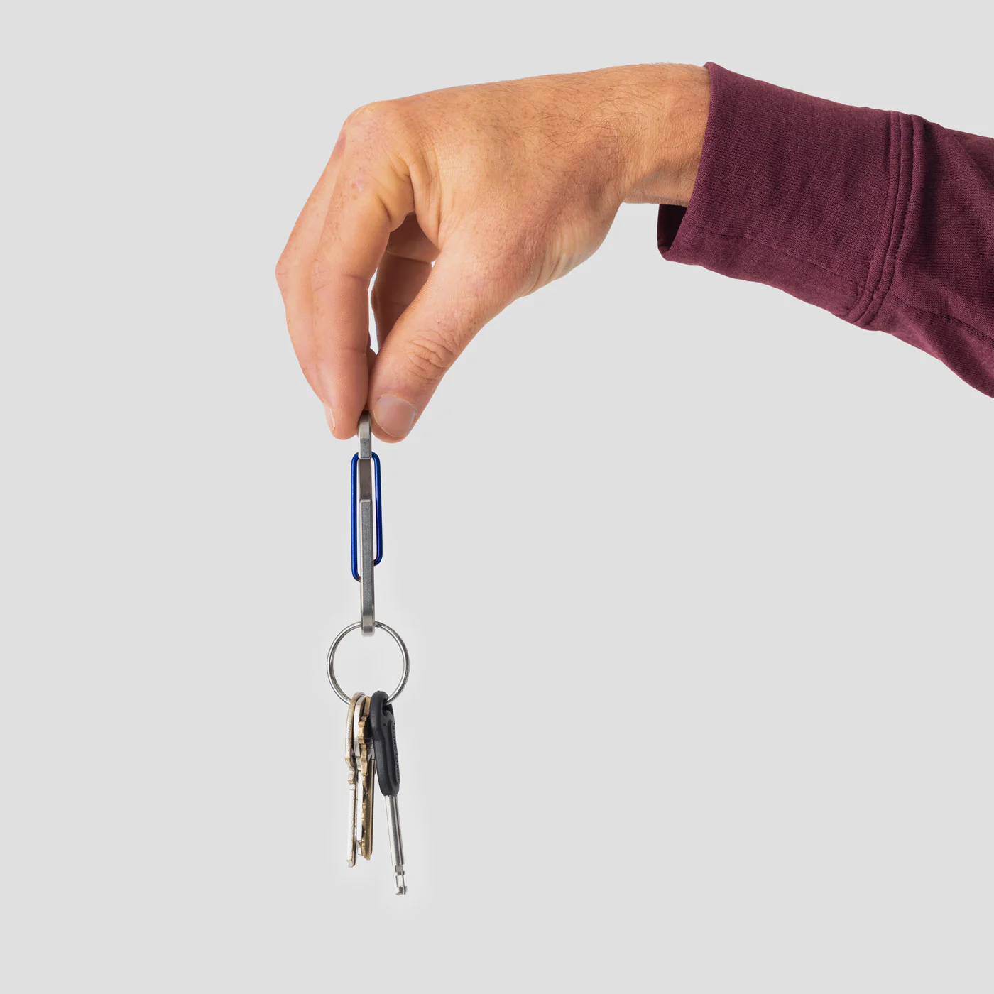 Spurcycle Titanium Key Clip - Blue - Image 5