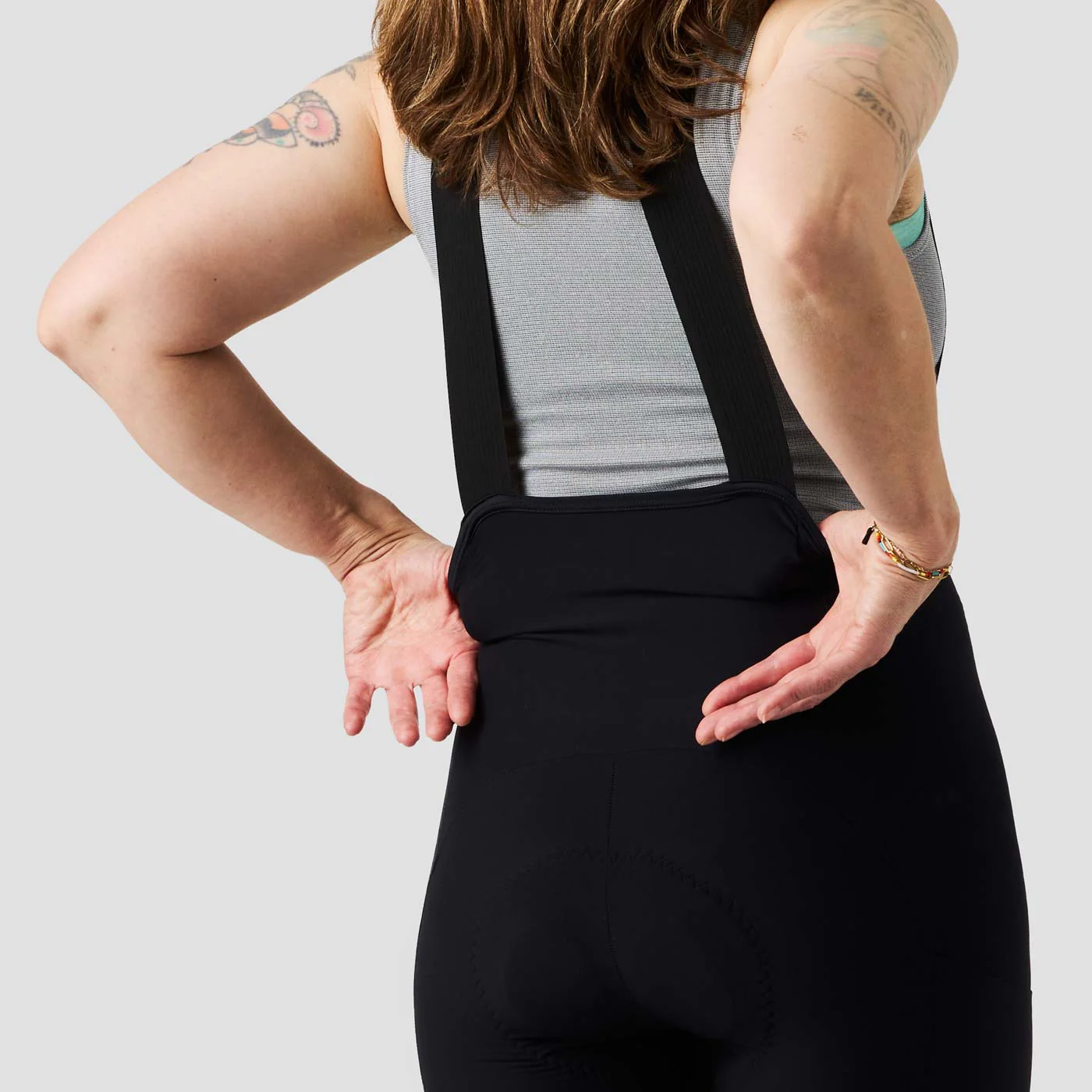 Women's Droptail Cargo Bib Short - Black - Image 3