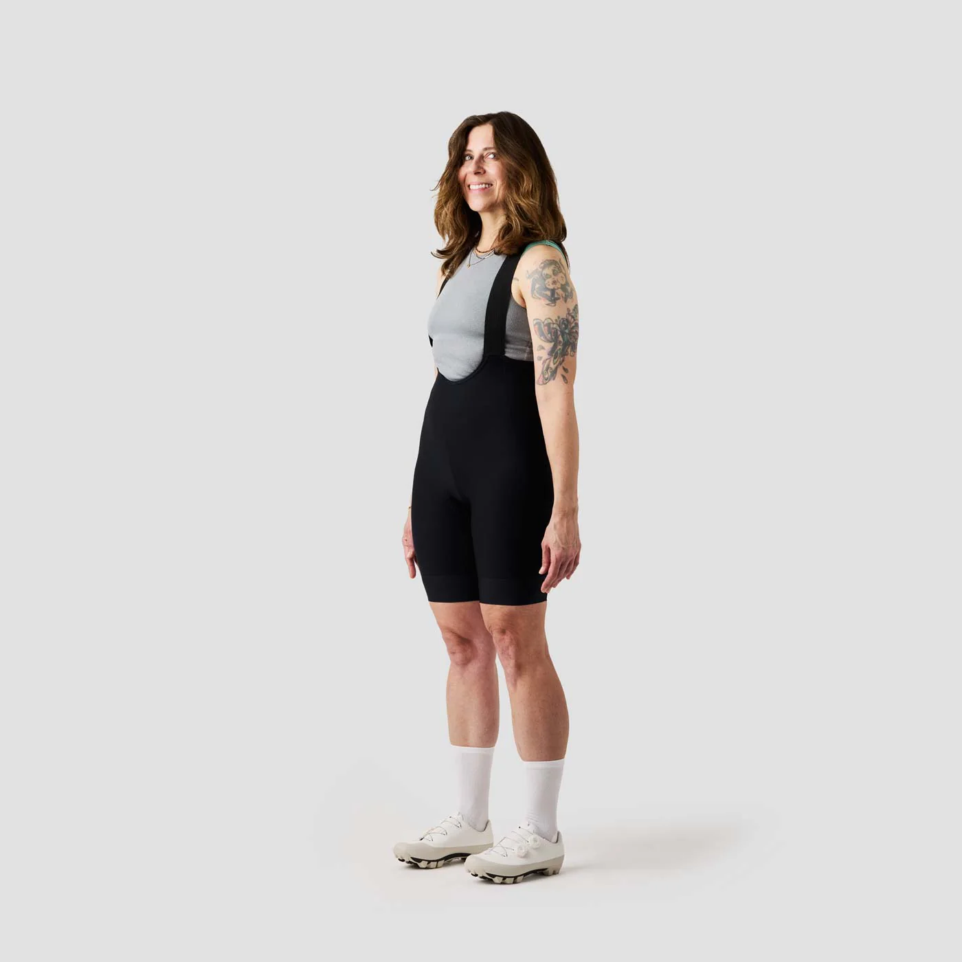 Women's Droptail Cargo Bib Short - Black - Image 5