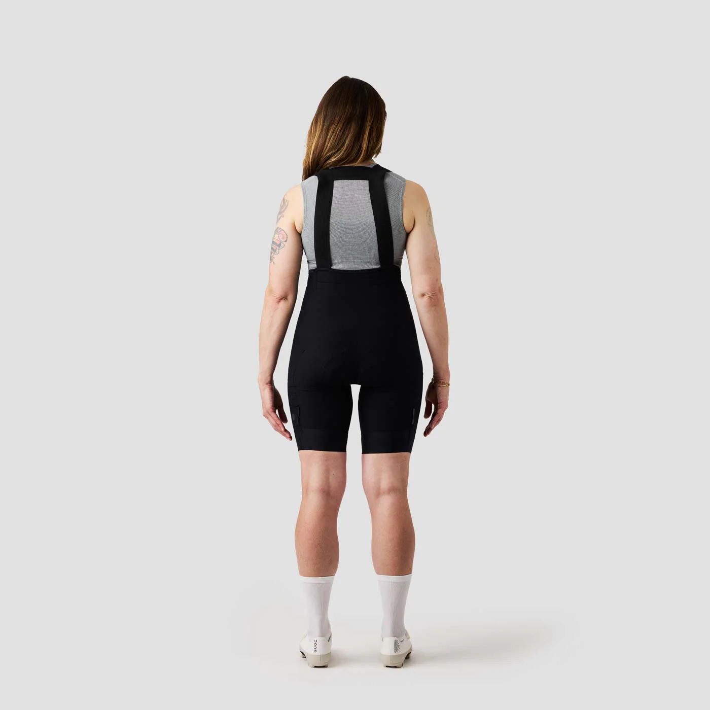 Women's Droptail Cargo Bib Short - Black - Image 7