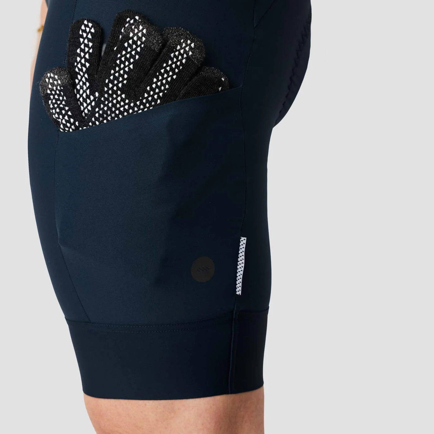 Women's Droptail Cargo Bib Short - Midnight Blue - Image 3