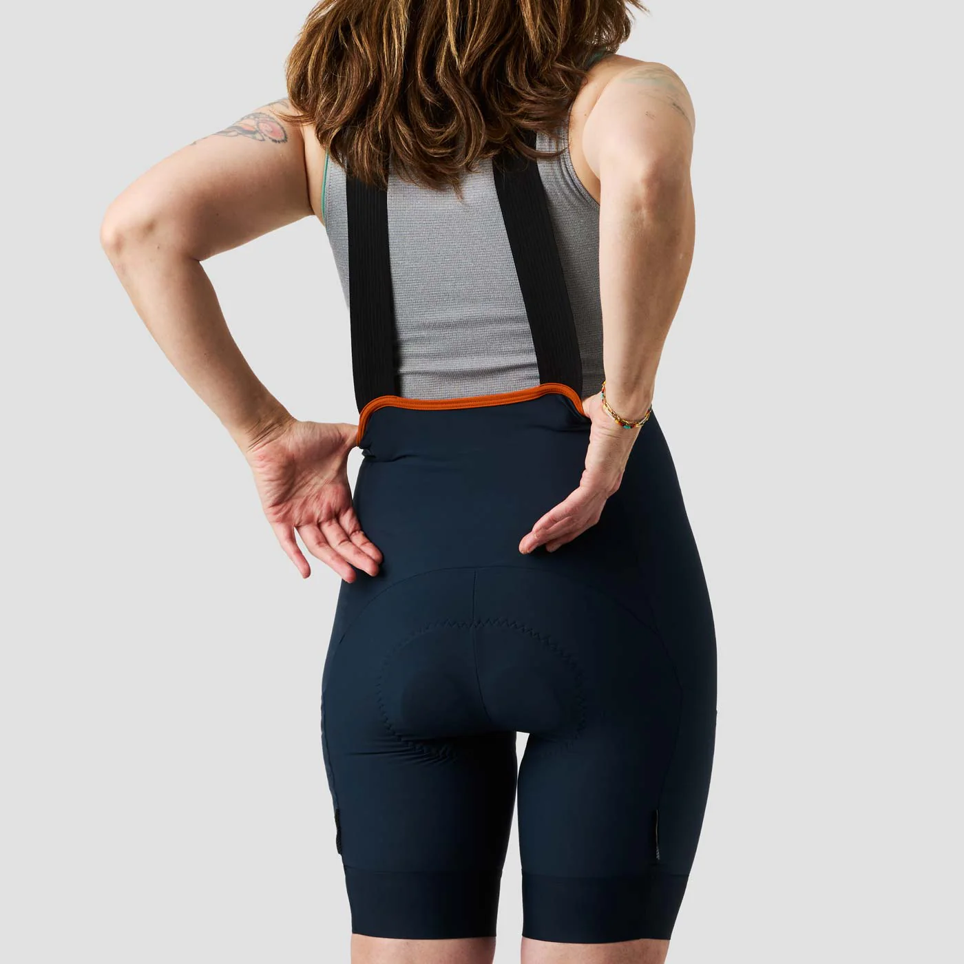 Women's Droptail Cargo Bib Short - Midnight Blue - Image 4