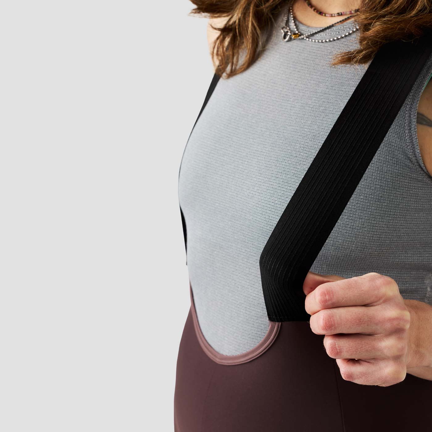 Women's Droptail Cargo Bib Short - Plum - Image 6