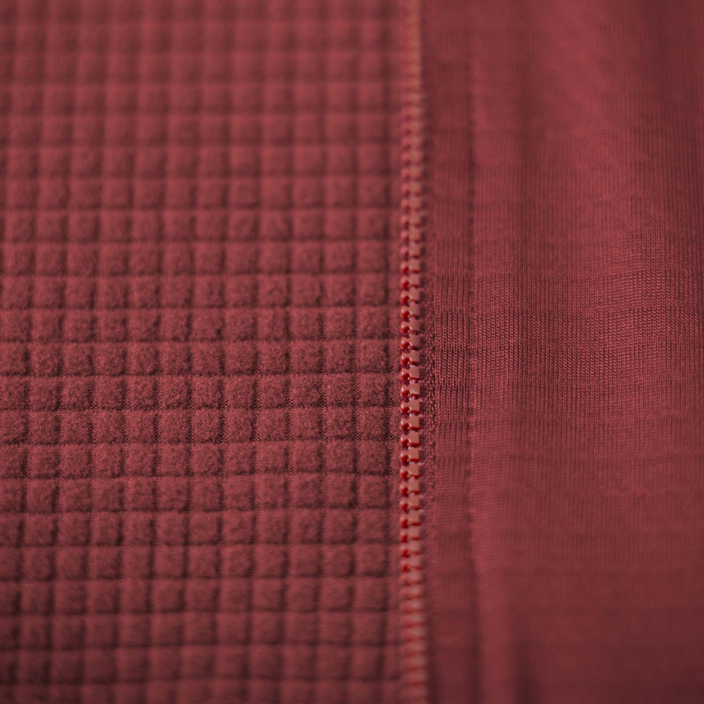 Women's Grid Thermal Jersey - Burgundy - Image 3
